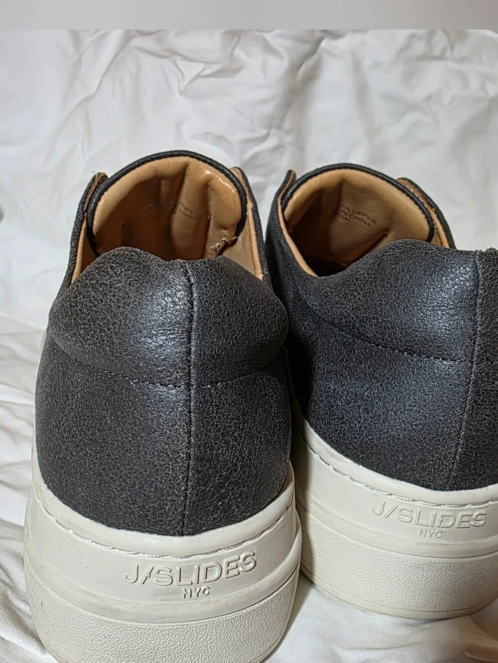 Women's Slip-On Platform Sneakers - Dark Gray